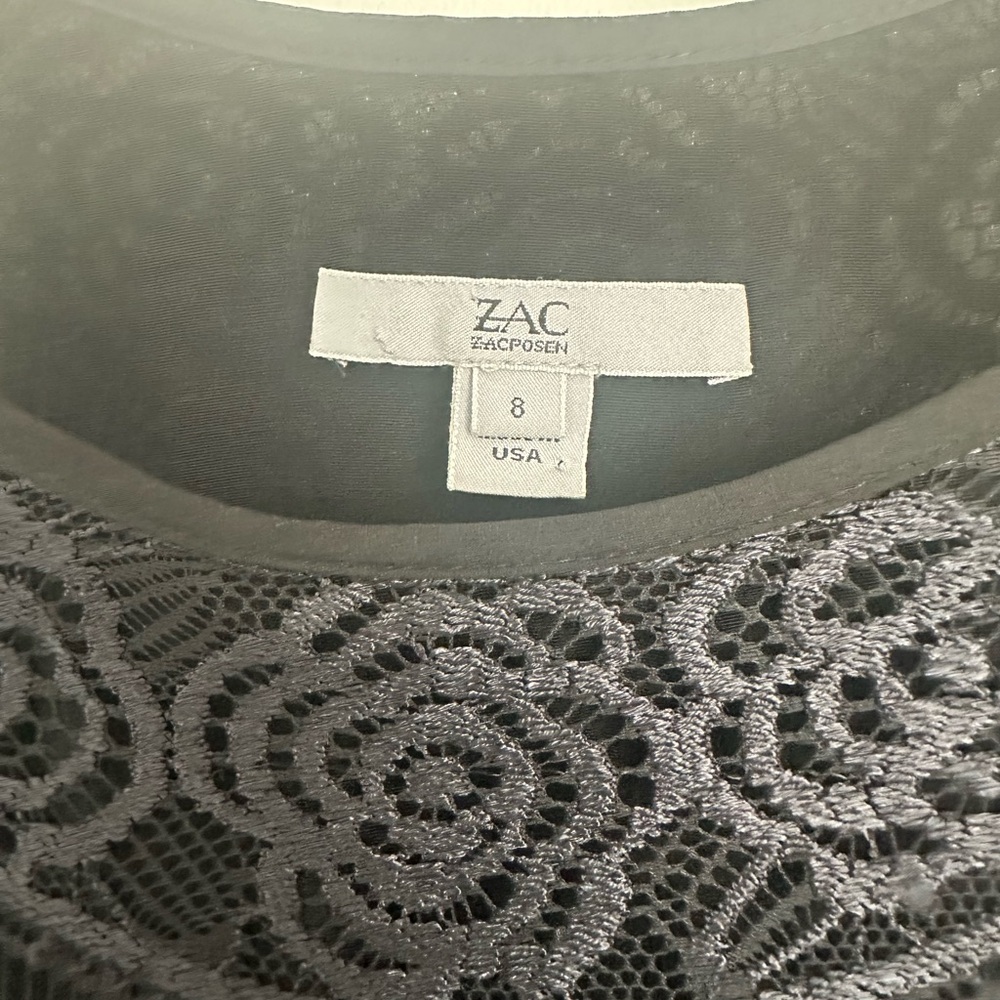 Zac Posen Black Lace Maxi Dress - Picture 6 of 6